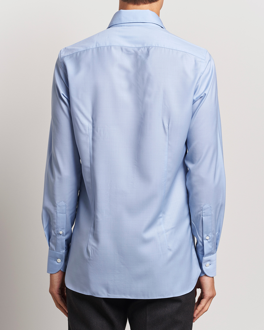 Herre | Skjorter | 100Hands | Full Spread Wool Shirt Light Blue