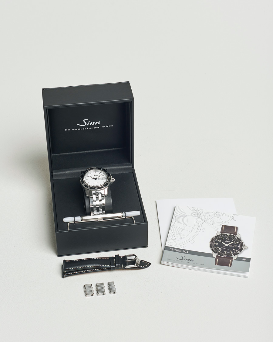 Herre | Sinn Pre-Owned 104 I W Pilot Watch 41mm Silver | Sinn Pre-Owned | 104 I W Pilot Watch 41mm Silver