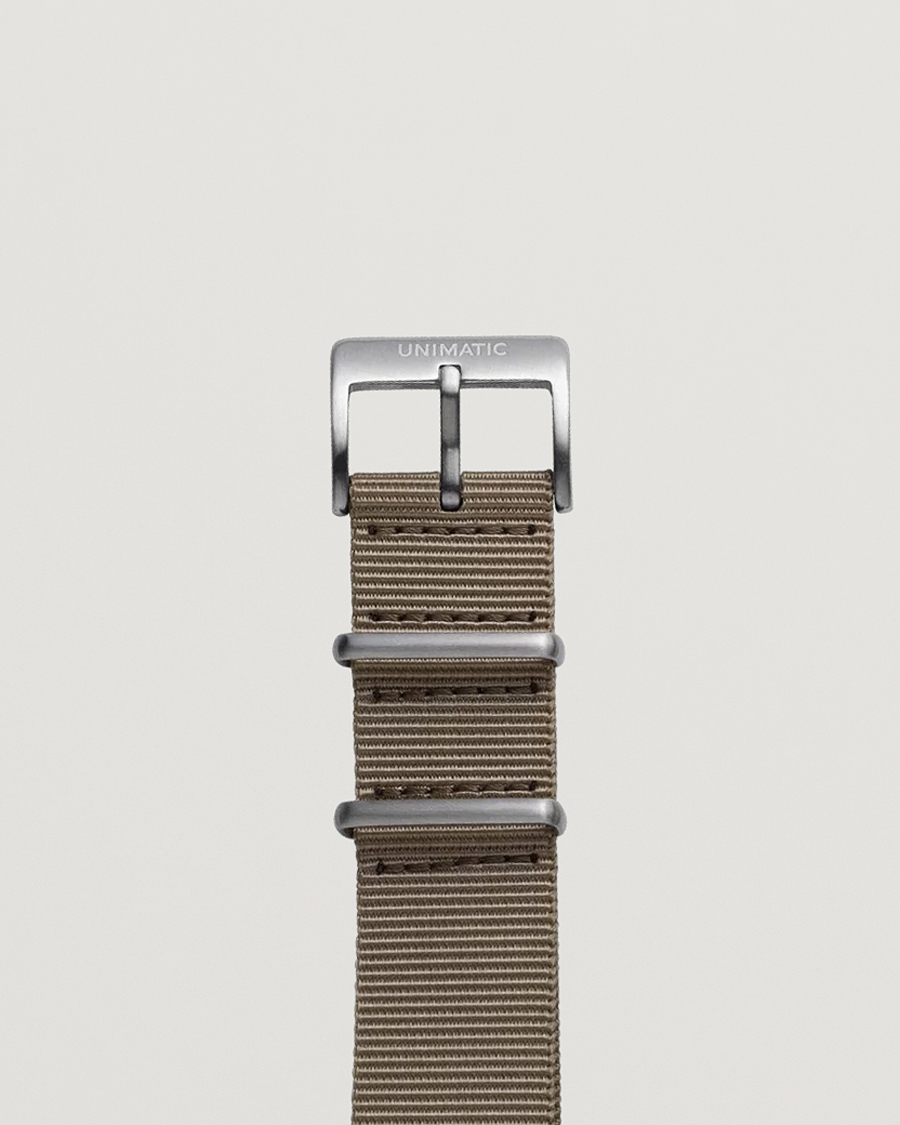 Herre | Urremme | UNIMATIC | Nylon Nato Steel 22m Strap Sand