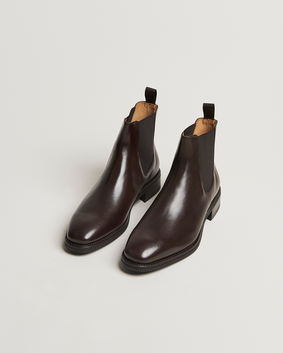 Herre | Støvler | Oscar Jacobson | Chelsea Boots Dark Mud Brown