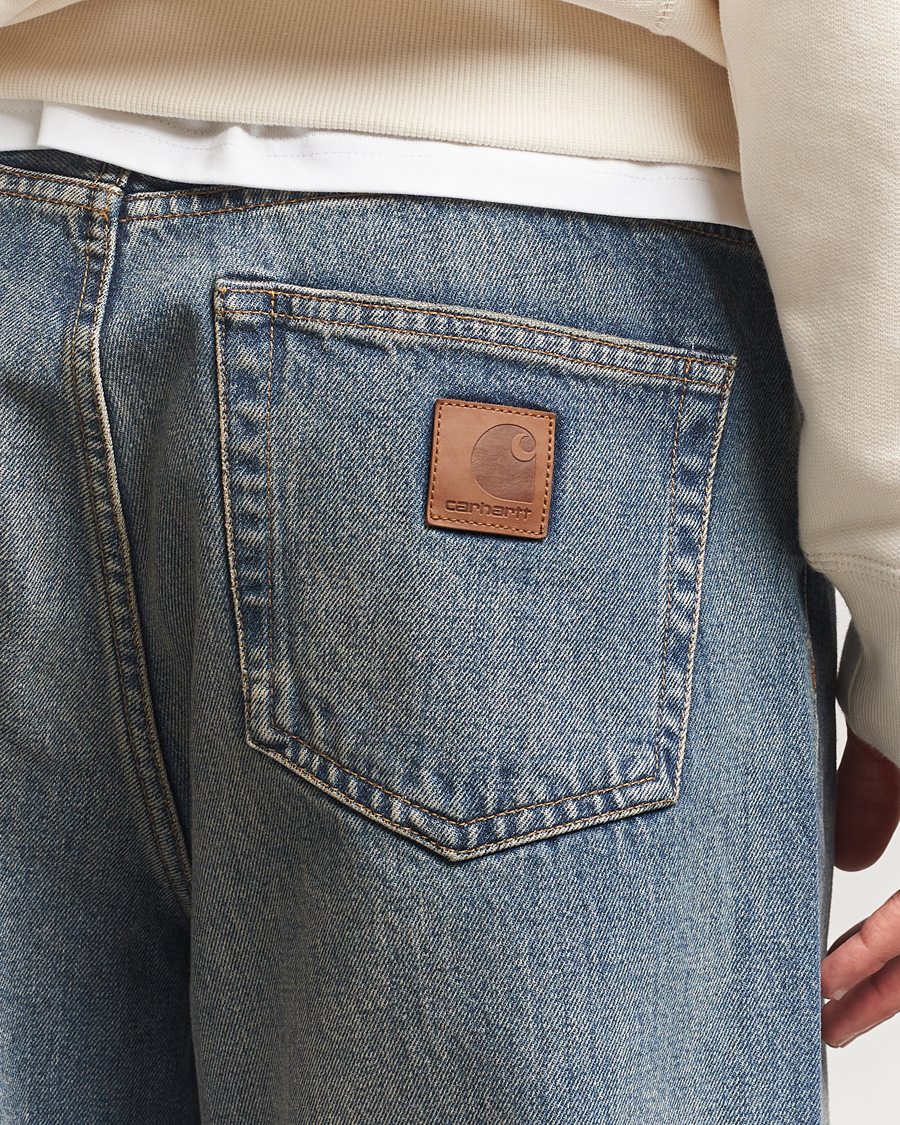 Herre | Jeans | Carhartt WIP | Landon Pant Smith Denim Blue Worn