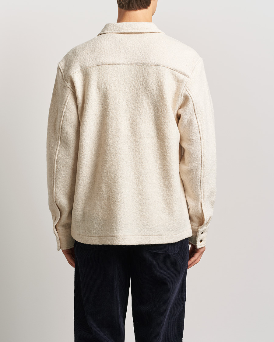 Herre | Skjorter | LES DEUX | Kaleb Boucle Overshirt Ivory