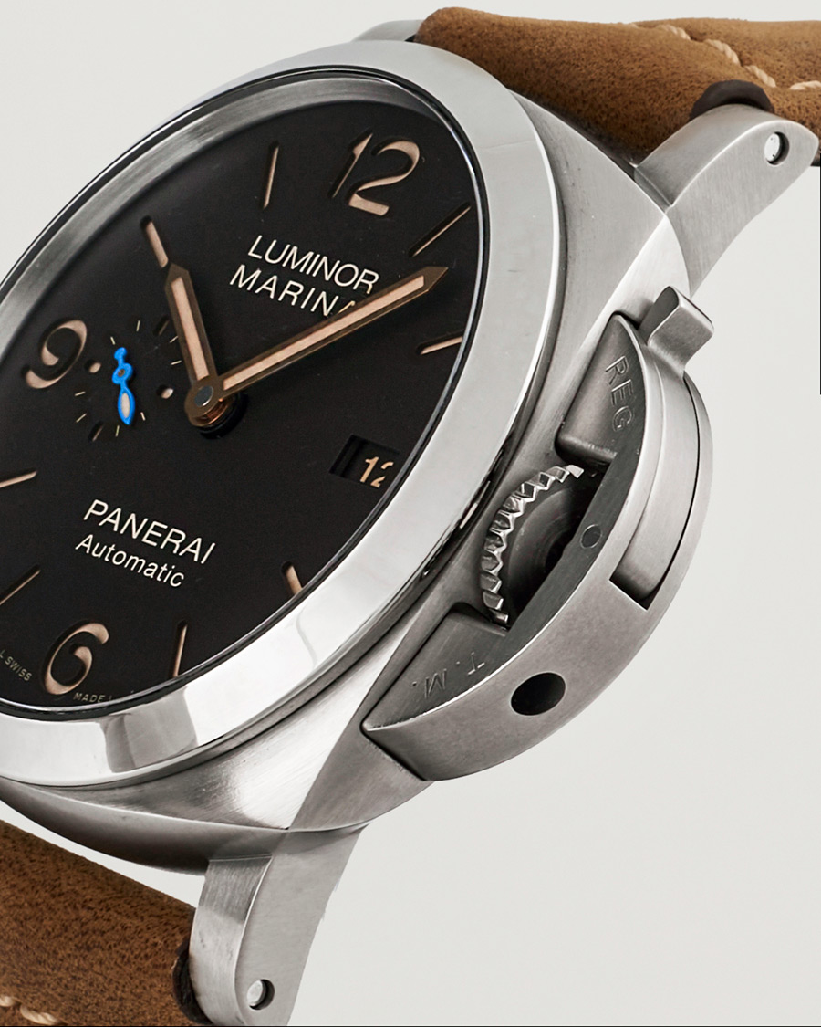 Herre | Panerai Pre-Owned Luminor Marina PAM01351 Silver | Panerai Pre-Owned | Luminor Marina PAM01351 Silver