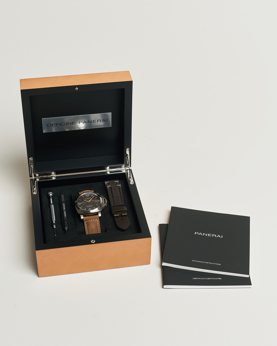 Herre | Panerai Pre-Owned Luminor Marina PAM01351 Silver | Panerai Pre-Owned | Luminor Marina PAM01351 Silver