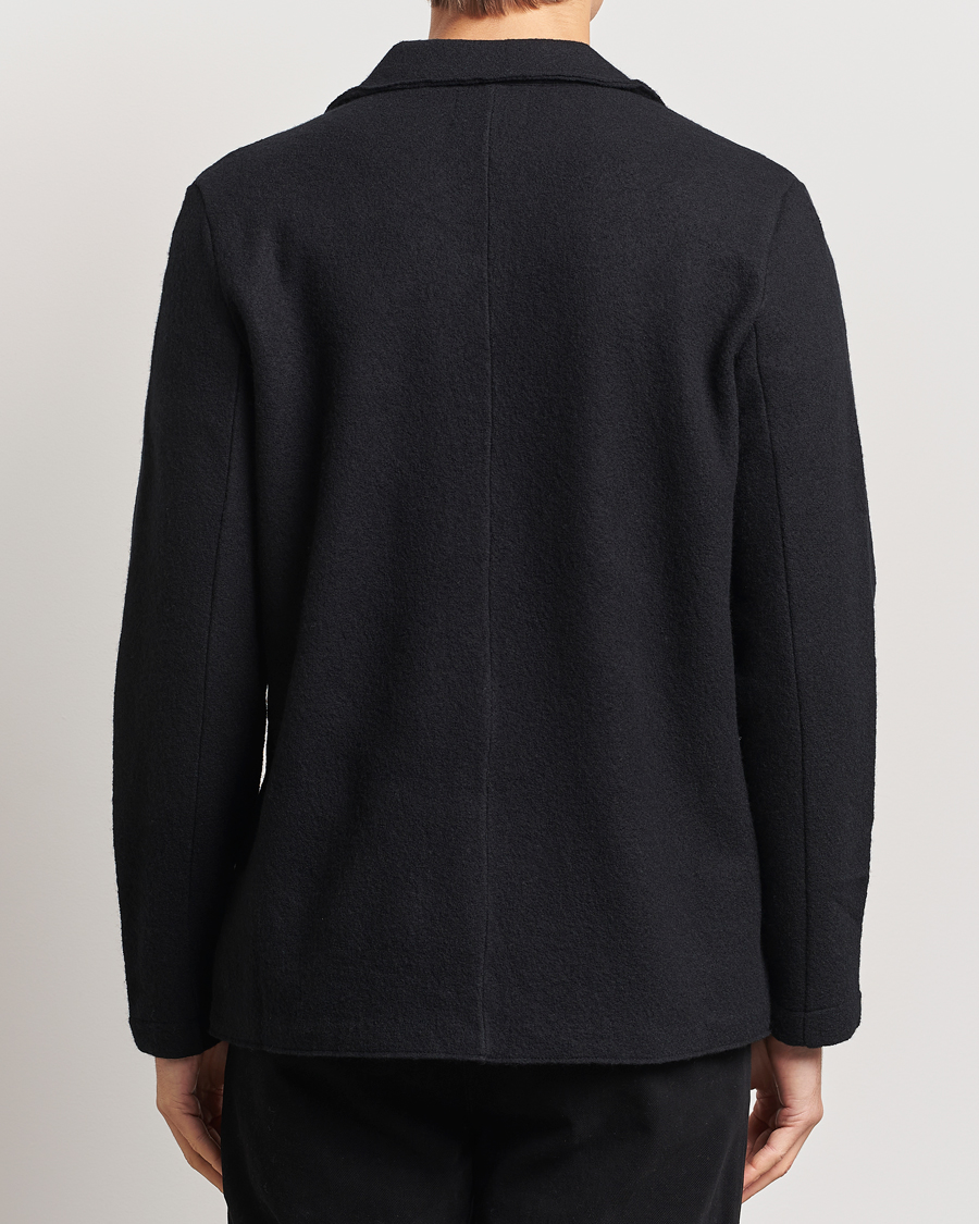 Herre | Blazere & jakker | NN07 | Boiled Wool Knitted Blazer Black