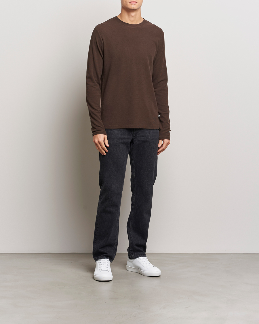 Herre | Trøjer | NN07 | Clive Knitted Sweater Demitasse Brown