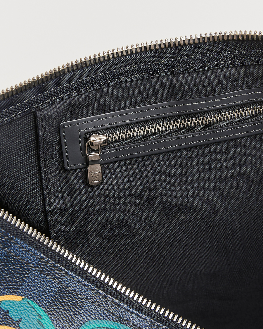 Herre | Louis Vuitton Pre-Owned Keepall Bandoulière 45 Damier Cobalt Jungle | Louis Vuitton Pre-Owned | Keepall Bandoulière 45 Damier Cobalt Jungle