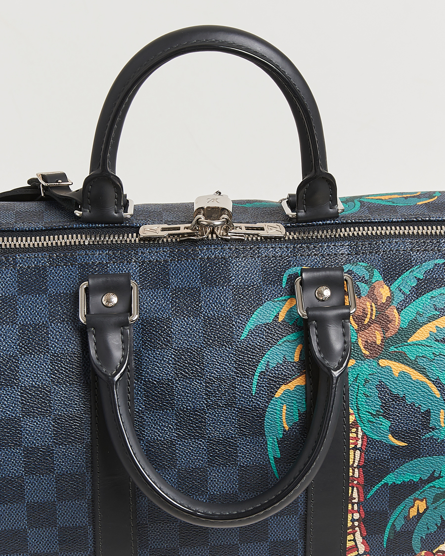 Herre | Louis Vuitton Pre-Owned Keepall Bandoulière 45 Damier Cobalt Jungle | Louis Vuitton Pre-Owned | Keepall Bandoulière 45 Damier Cobalt Jungle