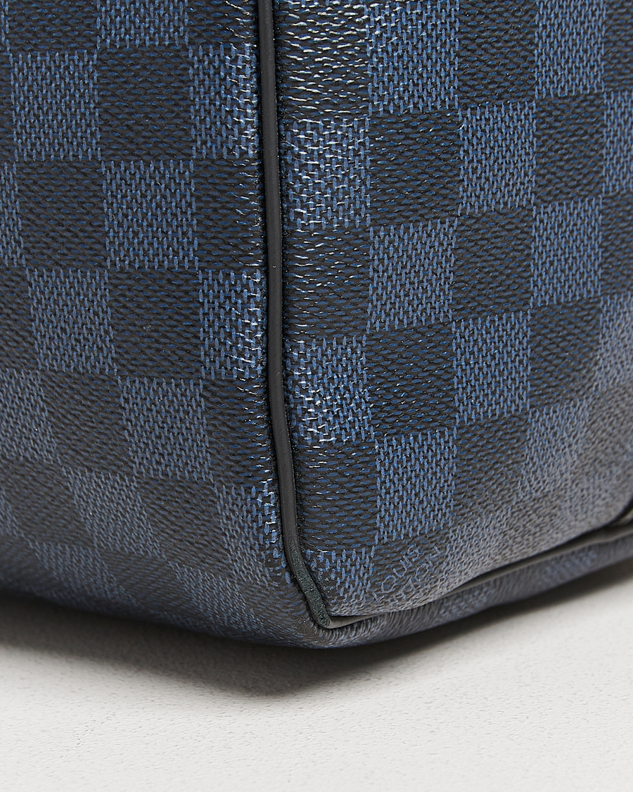 Herre | Louis Vuitton Pre-Owned Keepall Bandoulière 45 Damier Cobalt Jungle | Louis Vuitton Pre-Owned | Keepall Bandoulière 45 Damier Cobalt Jungle