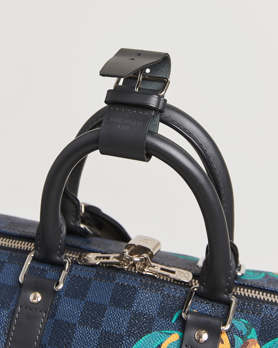 Herre | Louis Vuitton Pre-Owned Keepall Bandoulière 45 Damier Cobalt Jungle | Louis Vuitton Pre-Owned | Keepall Bandoulière 45 Damier Cobalt Jungle