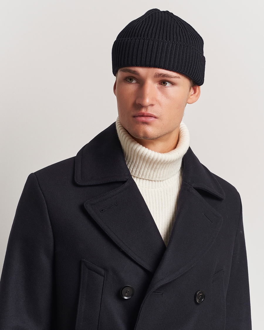 Herre | S.N.S. Herning Fender Merino Wool Hat Navy Blue | S.N.S. Herning | Fender Merino Wool Hat Navy Blue