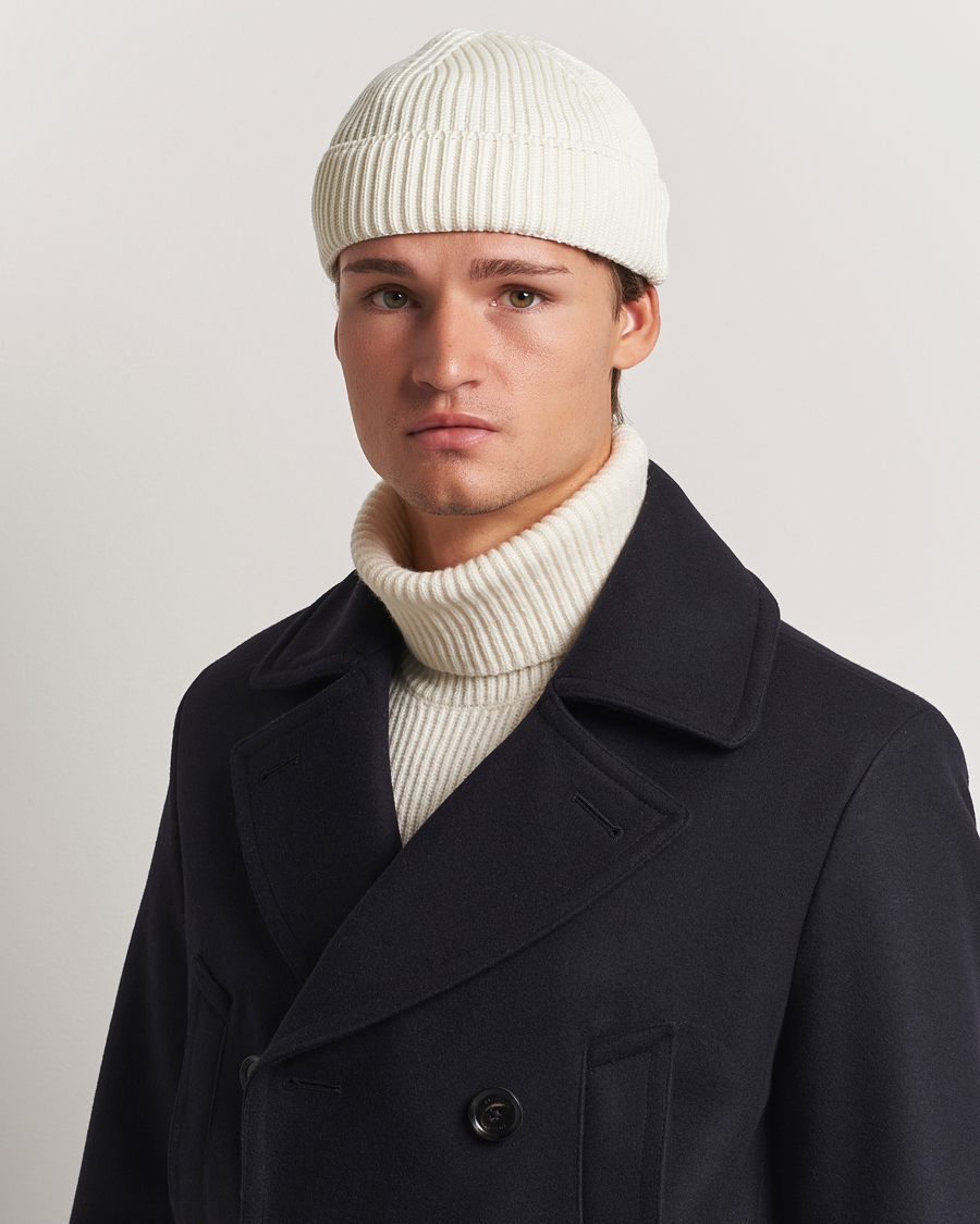 Herre | S.N.S. Herning Fender Merino Wool Hat Natural White | S.N.S. Herning | Fender Merino Wool Hat Natural White