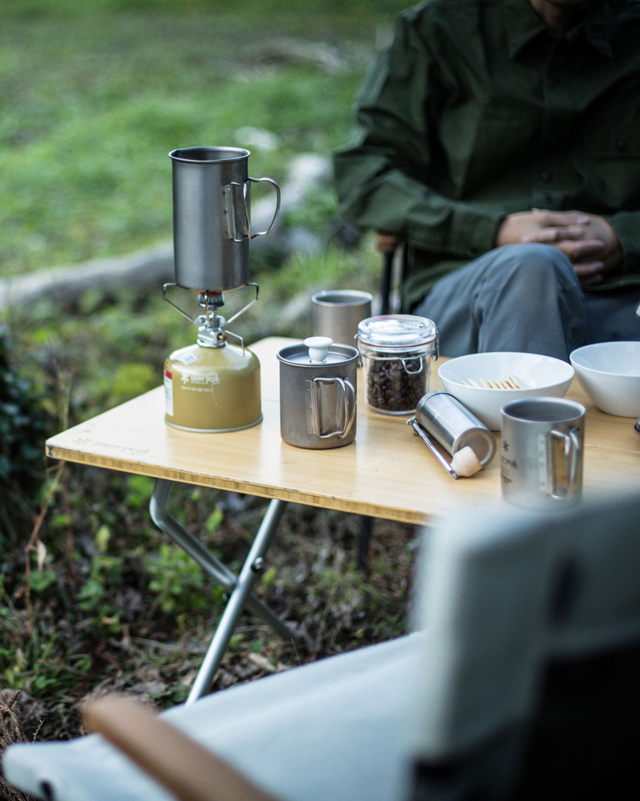 Herre | Snow Peak French Press Coffee Maker Titanium | Snow Peak | French Press Coffee Maker Titanium