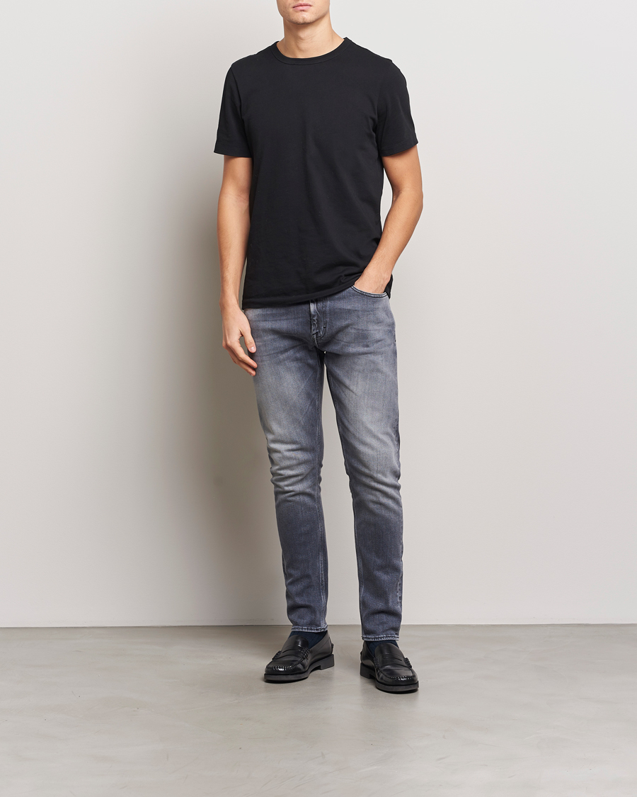 Herre | Jeans | Tiger of Sweden | Pistolero Stretch Cotton Jeans Prime Washed Black
