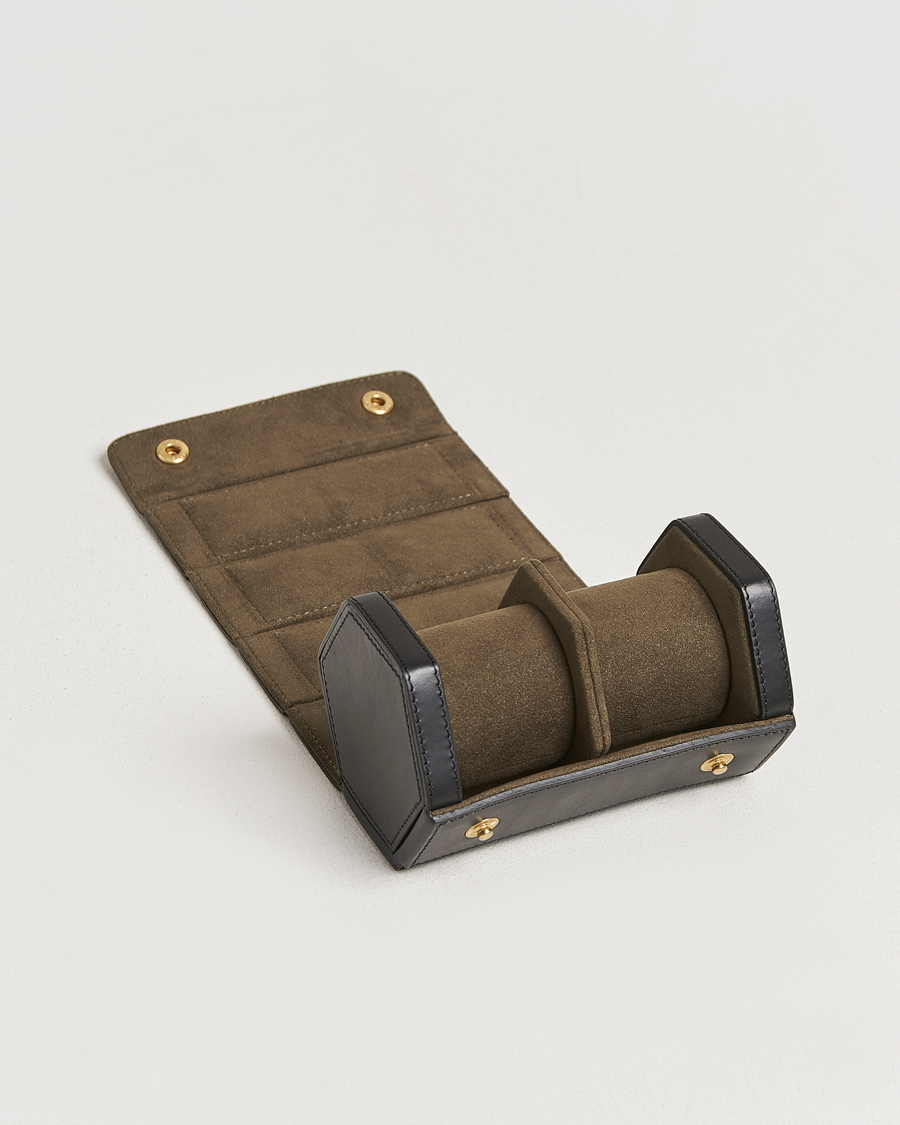 Herre | Ur opbevaring | Bennett Winch | Double Watch Roll Black