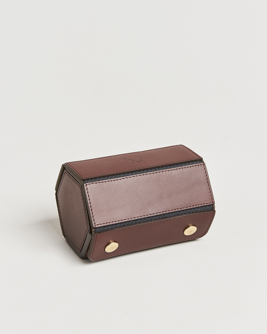 Herre | Ur opbevaring | Bennett Winch | Double Watch Roll Brown