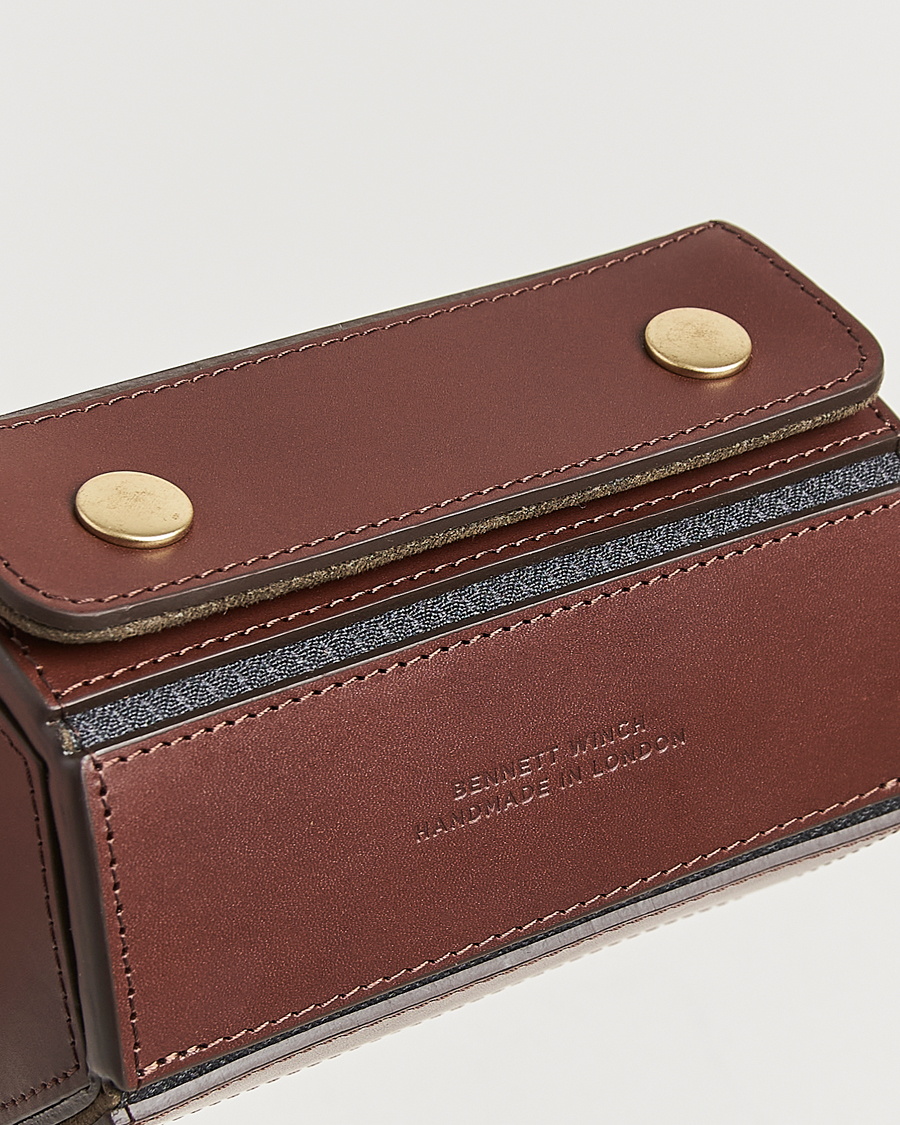 Herre | Ur opbevaring | Bennett Winch | Double Watch Roll Brown