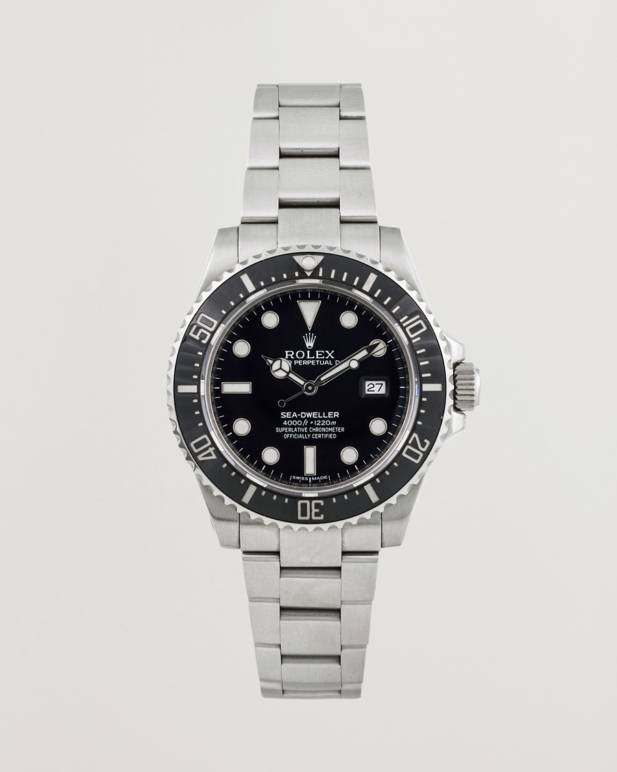 Herre | Rolex Pre-Owned Sea-Dweller 4000 116600 Silver | Rolex Pre-Owned | Sea-Dweller 4000 116600 Silver