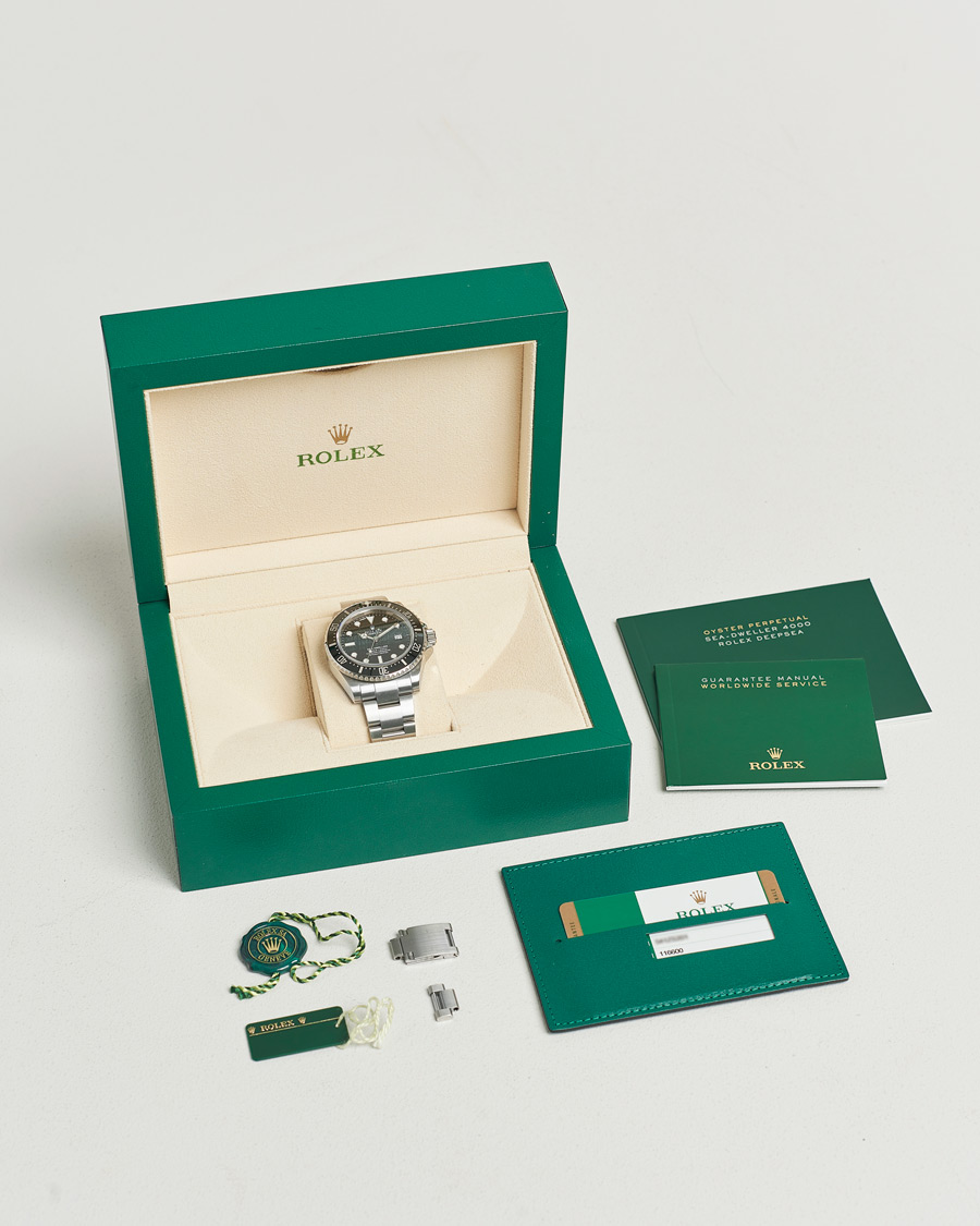Herre | Rolex Pre-Owned Sea-Dweller 4000 116600 Silver | Rolex Pre-Owned | Sea-Dweller 4000 116600 Silver