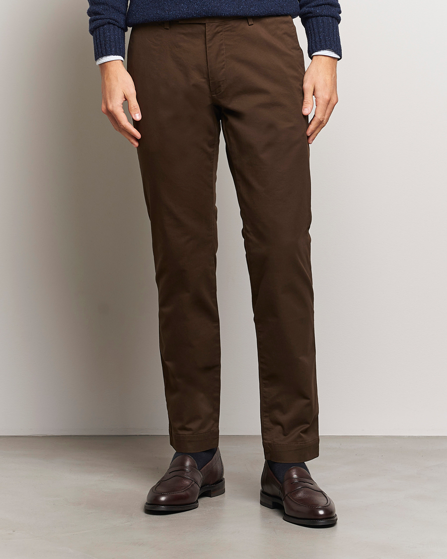 Herre | Bukser | Polo Ralph Lauren | Slim Fit Stretch Chinos Dark Brown