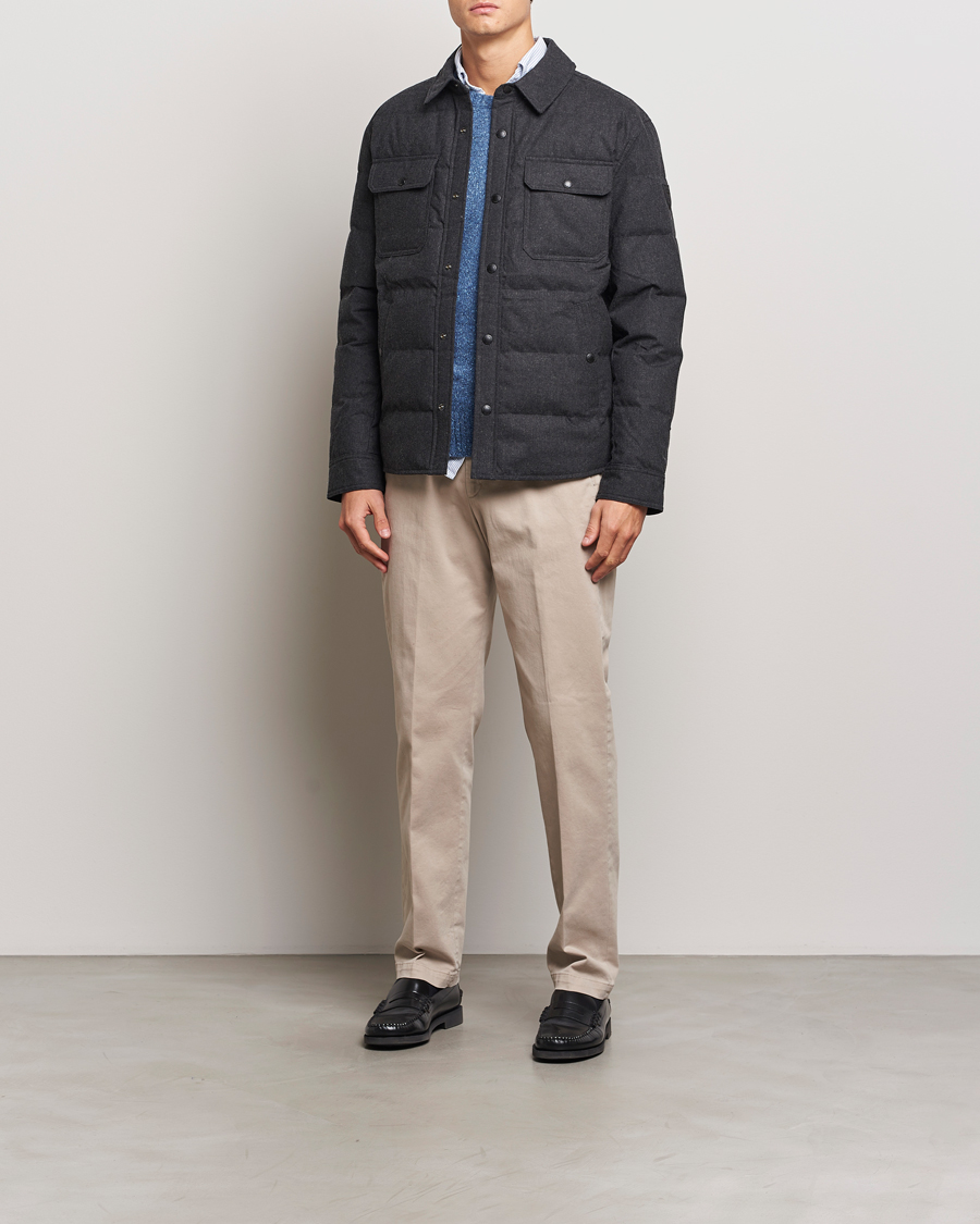 Herre | Jakker | Polo Ralph Lauren | Lewis Quilted Insulated Shirt Jacket Dark Charcoal