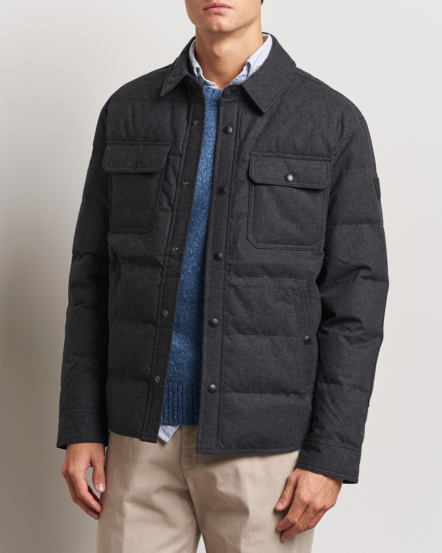 Herre | Jakker | Polo Ralph Lauren | Lewis Quilted Insulated Shirt Jacket Dark Charcoal