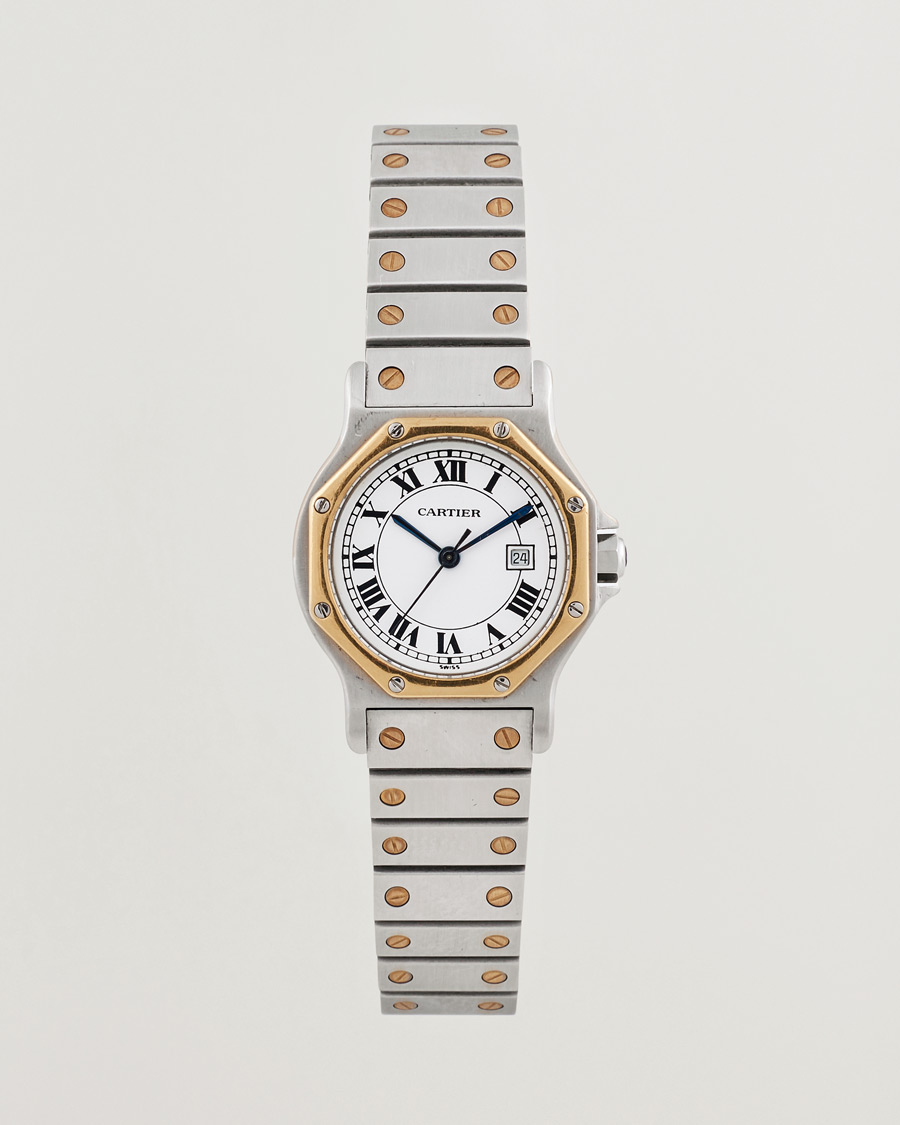 Herre | Cartier Pre-Owned Santos Octagon Silver | Cartier Pre-Owned | Santos Octagon Silver