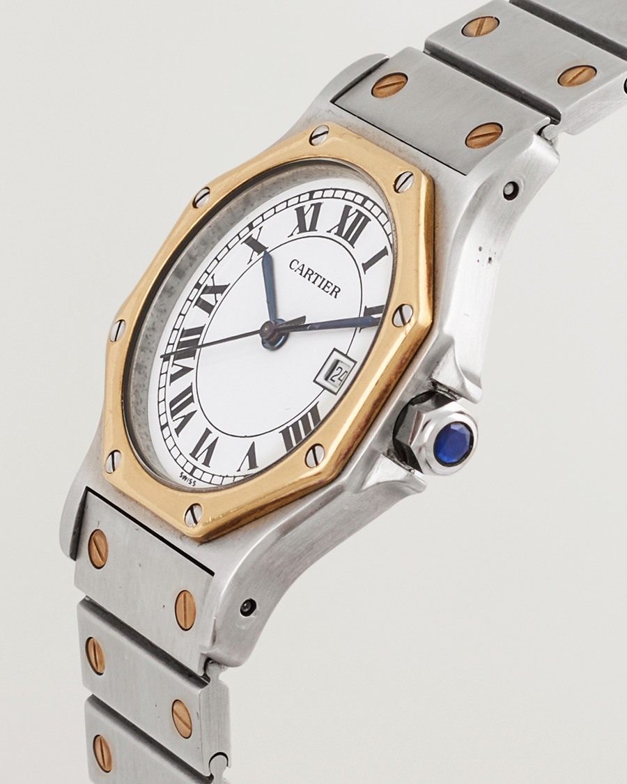 Herre | Cartier Pre-Owned Santos Octagon Silver | Cartier Pre-Owned | Santos Octagon Silver