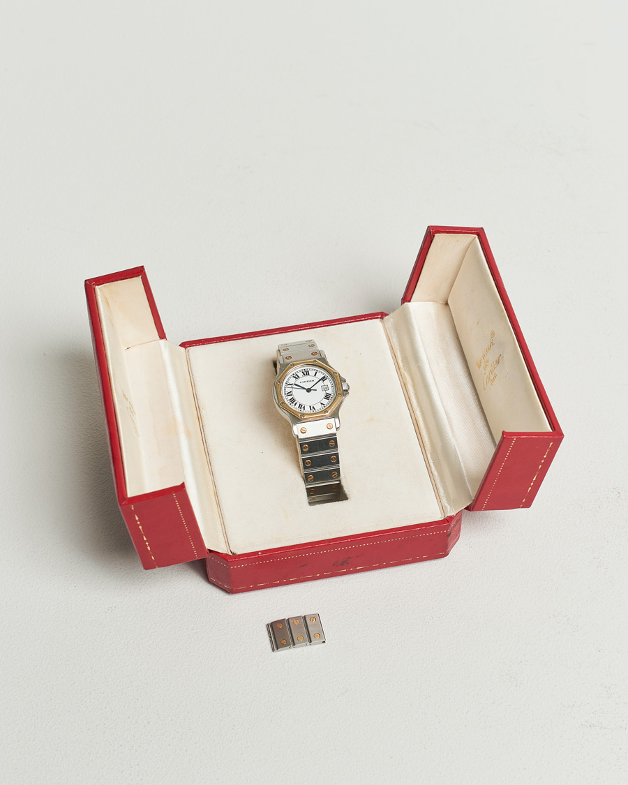 Herre | Cartier Pre-Owned Santos Octagon Silver | Cartier Pre-Owned | Santos Octagon Silver