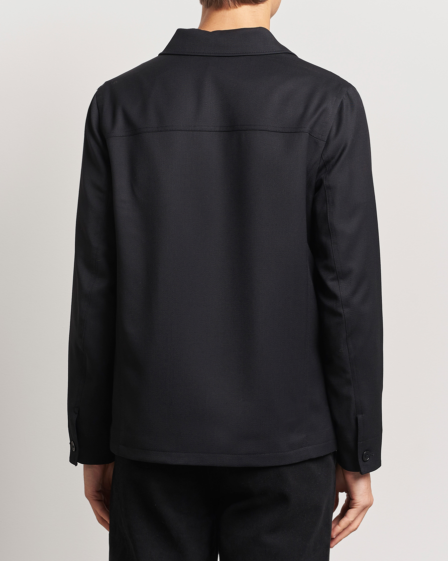 Herre | Jakker | Filippa K | Louis Wool Gabardine Shirt Jacket Black