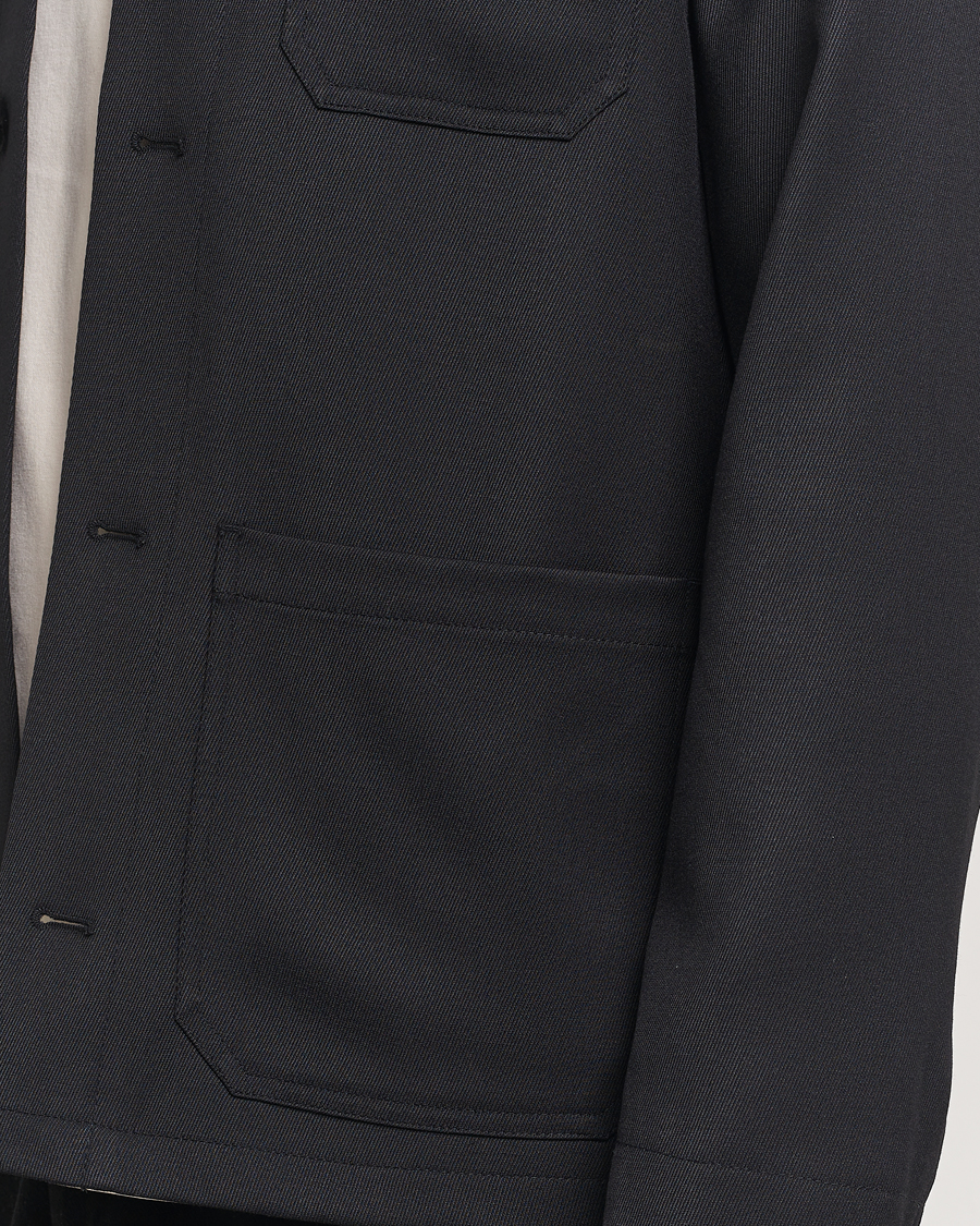 Herre | Jakker | Filippa K | Louis Wool Gabardine Shirt Jacket Black