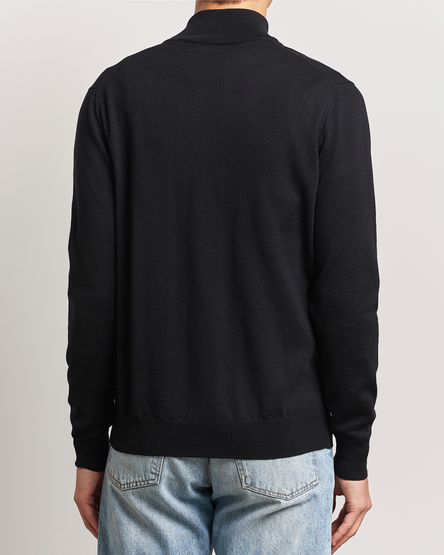 Herre | Trøjer | J.Lindeberg | Kiyan Merino Quarter Zip Black