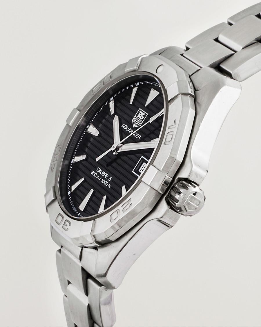 Herre | Tag Heuer Pre-Owned Aquaracer 300M Caliber 5 Silver | Tag Heuer Pre-Owned | Aquaracer 300M Caliber 5 Silver