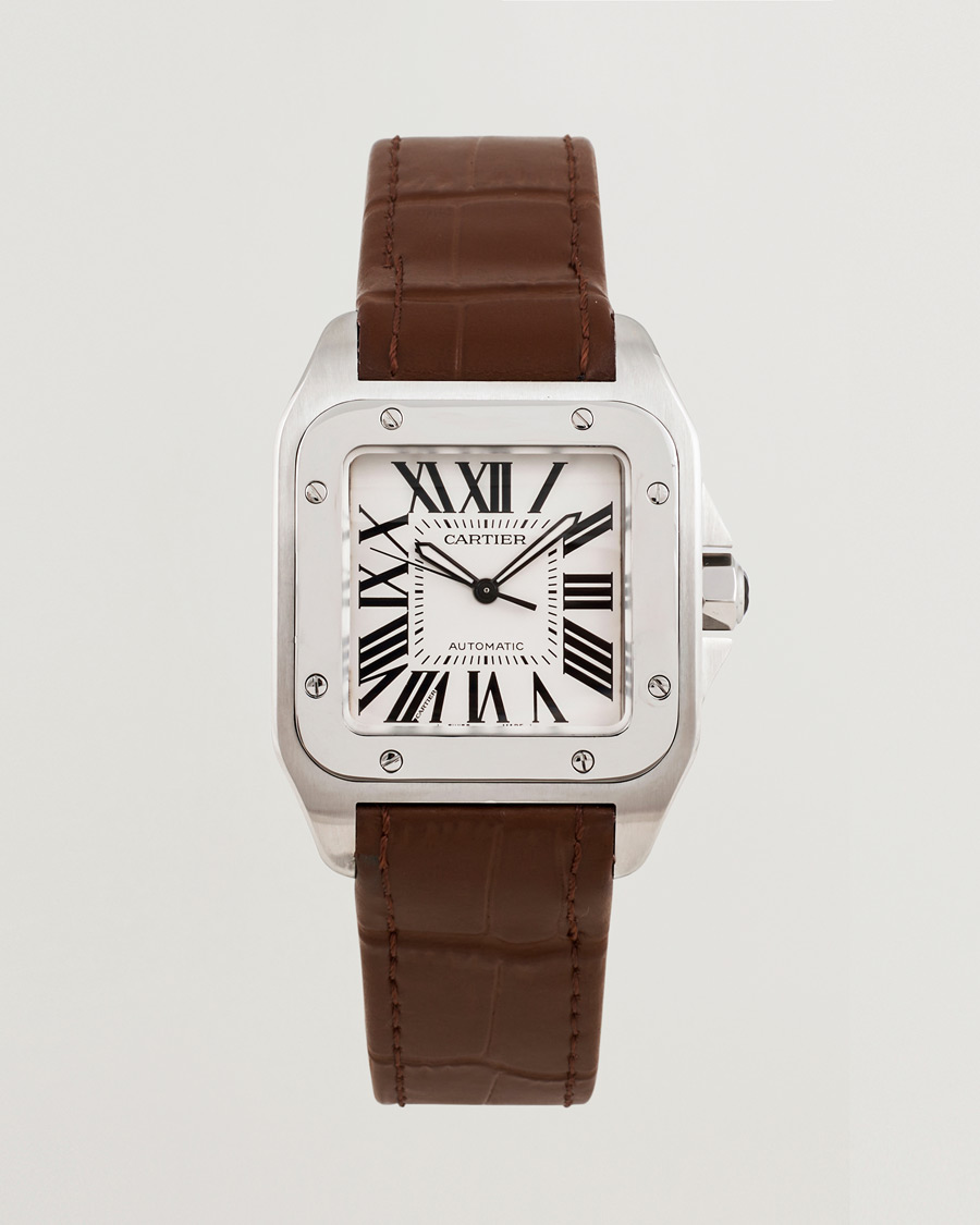 Herre | Cartier Pre-Owned Santos 100 Silver | Cartier Pre-Owned | Santos 100 Silver