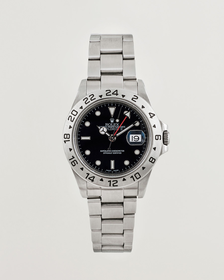 Herre | Rolex Pre-Owned Explorer II 16570 Silver | Rolex Pre-Owned | Explorer II 16570 Silver