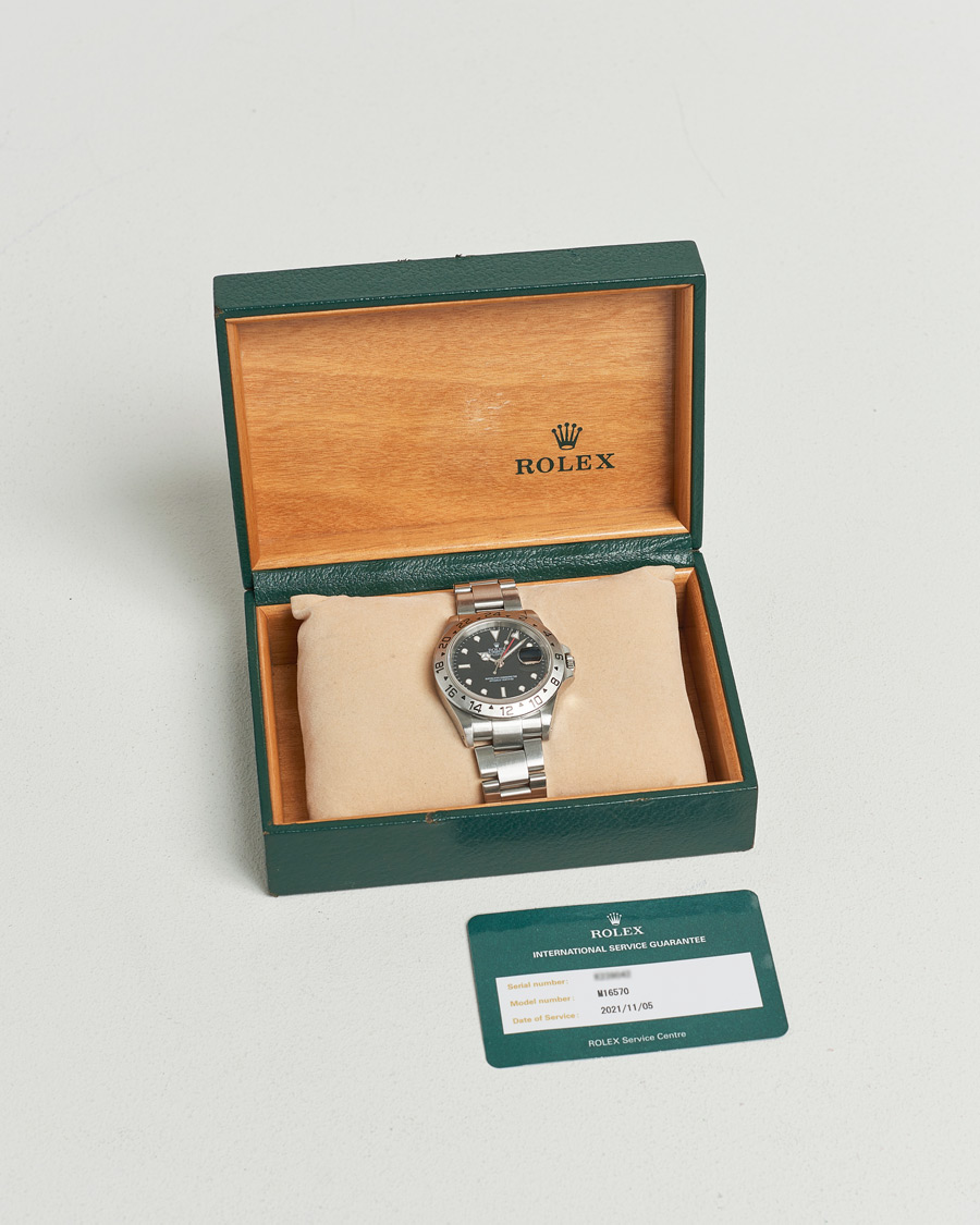 Herre | Rolex Pre-Owned Explorer II 16570 Silver | Rolex Pre-Owned | Explorer II 16570 Silver