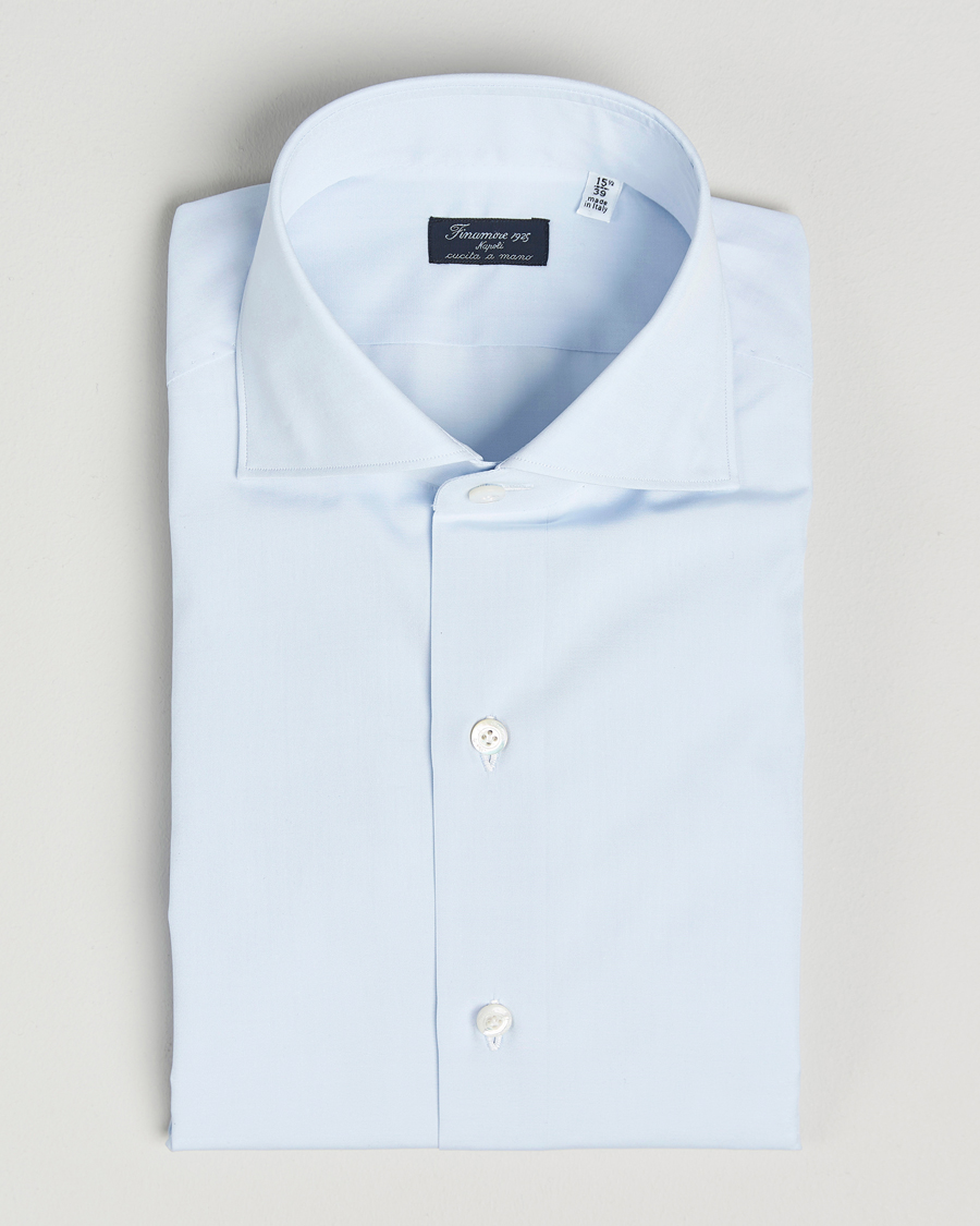 Herre | Skjorter | Finamore Napoli | Milano Slim Fit Classic Shirt Light Blue