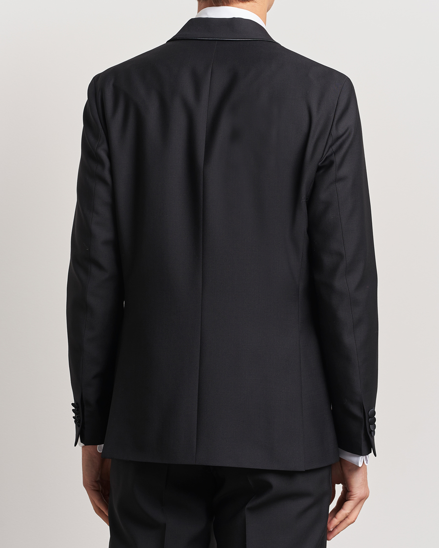 Herre | Blazere & jakker | Oscar Jacobson | Fattore Double Breasted Tuxedo Blazer Black