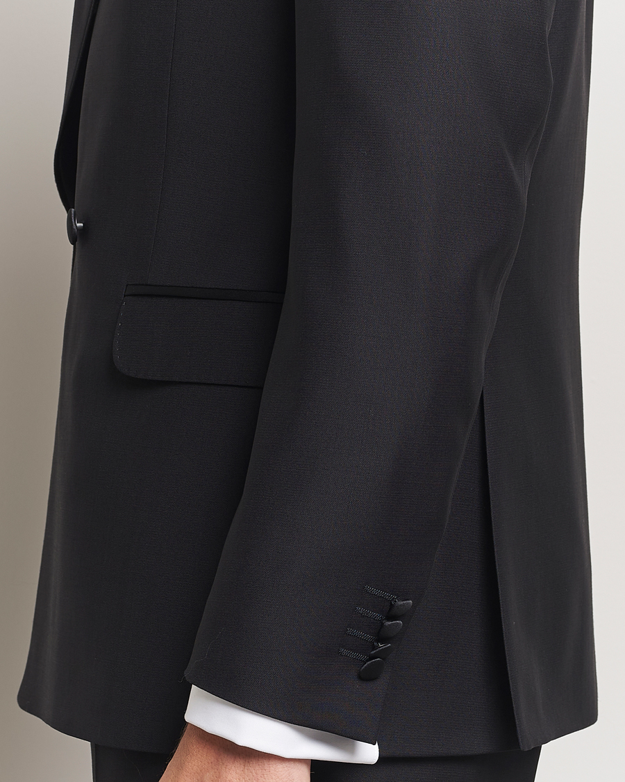 Herre | Blazere & jakker | Oscar Jacobson | Fattore Double Breasted Tuxedo Blazer Black