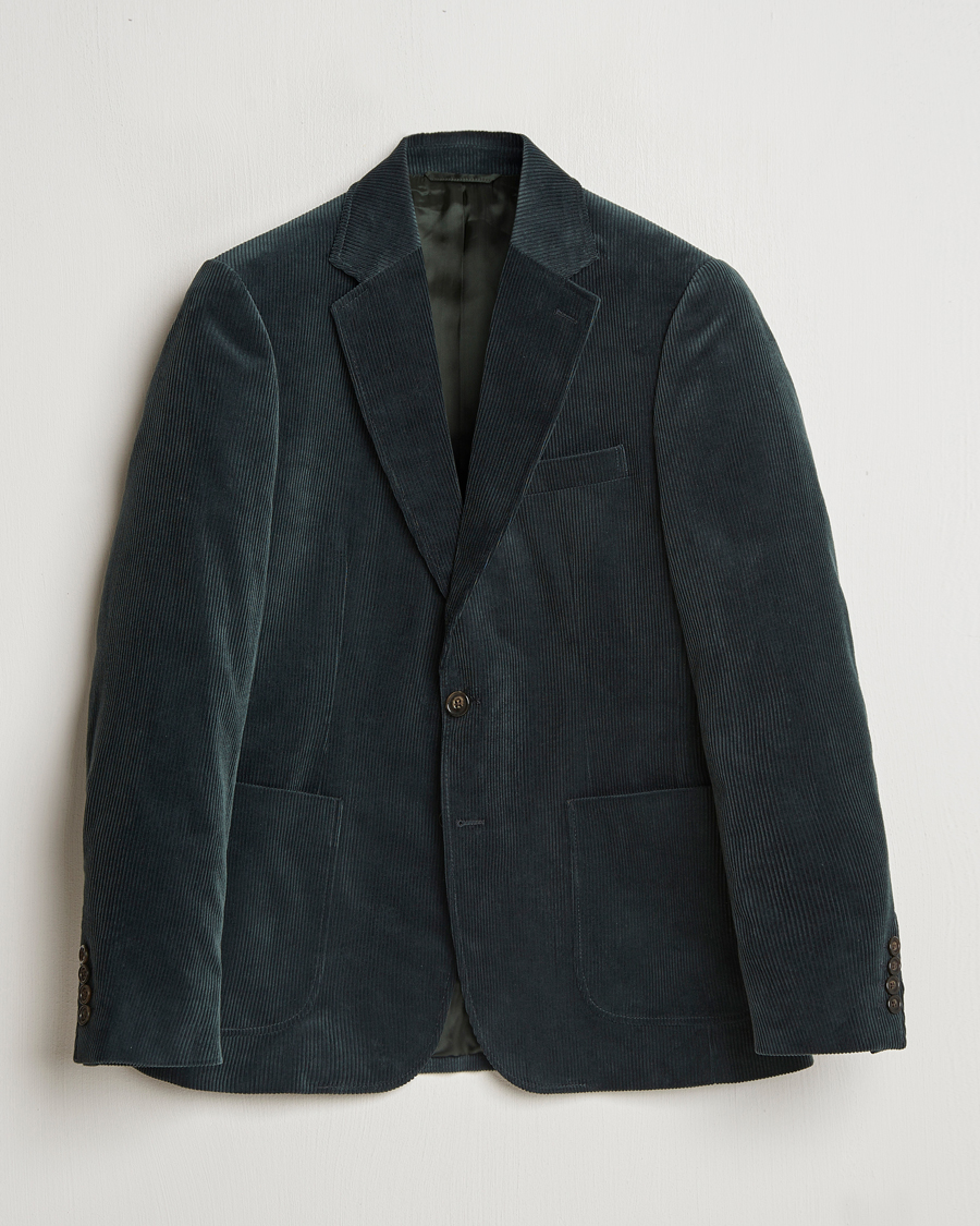 Herre | Blazere & jakker | GANT | Slim Corduroy Suit Jacket Tartan Green