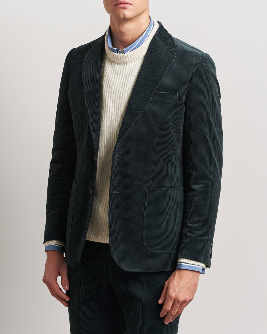 Herre | Blazere & jakker | Gant | Slim Corduroy Suit Jacket Tartan Green