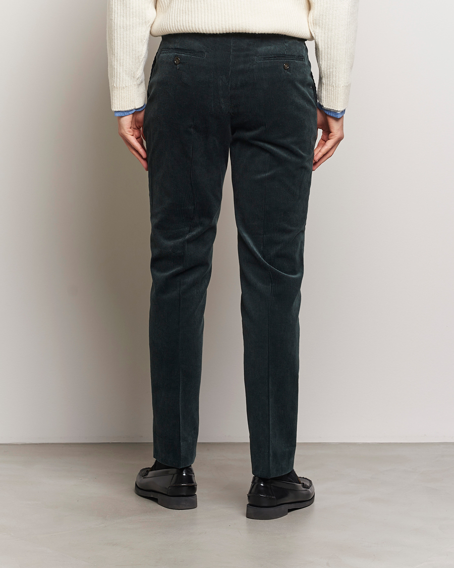 Herre | Bukser | Gant | Slim Corduroy Suit Trousers Tartan Green