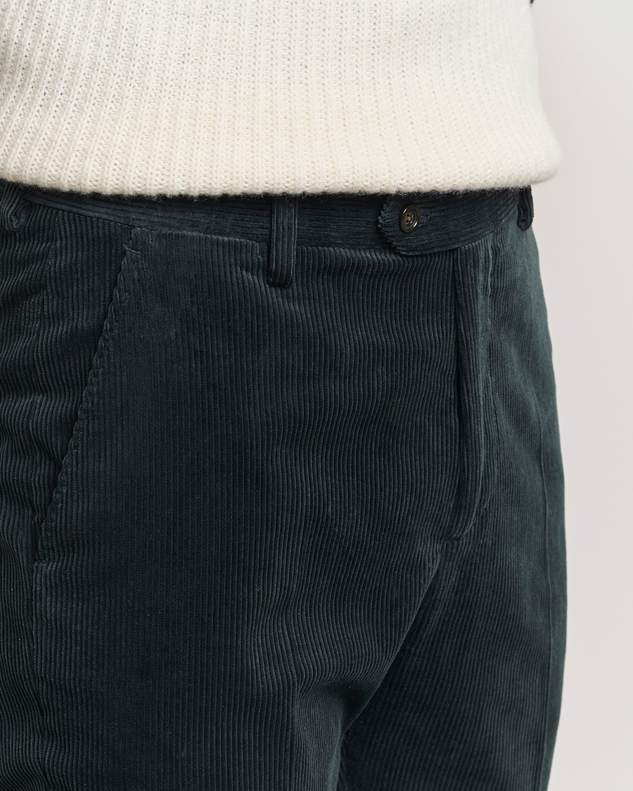 Herre | Bukser | Gant | Slim Corduroy Suit Trousers Tartan Green