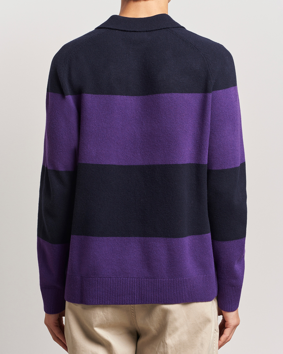 Herre | Trøjer | Morris | Frank Knitted Rugger Purple
