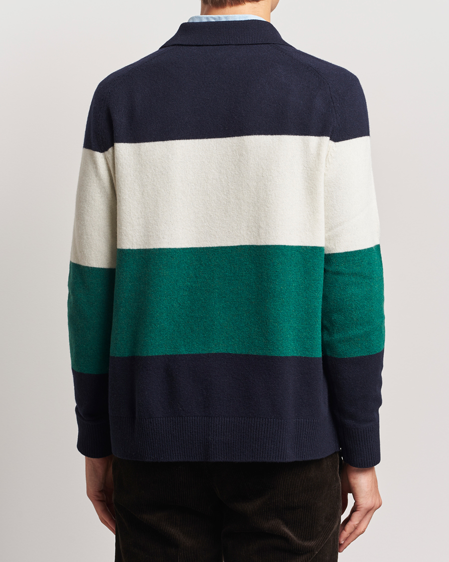 Herre | Trøjer | Morris | Frank Knitted Rugger Old Blue
