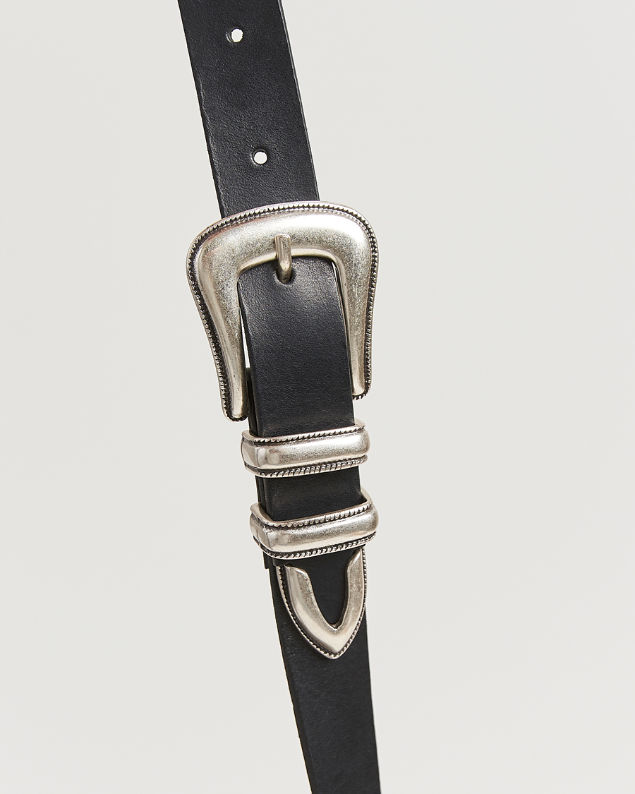 Herre | Bælter | Nudie Jeans | Western Silver Belt Black
