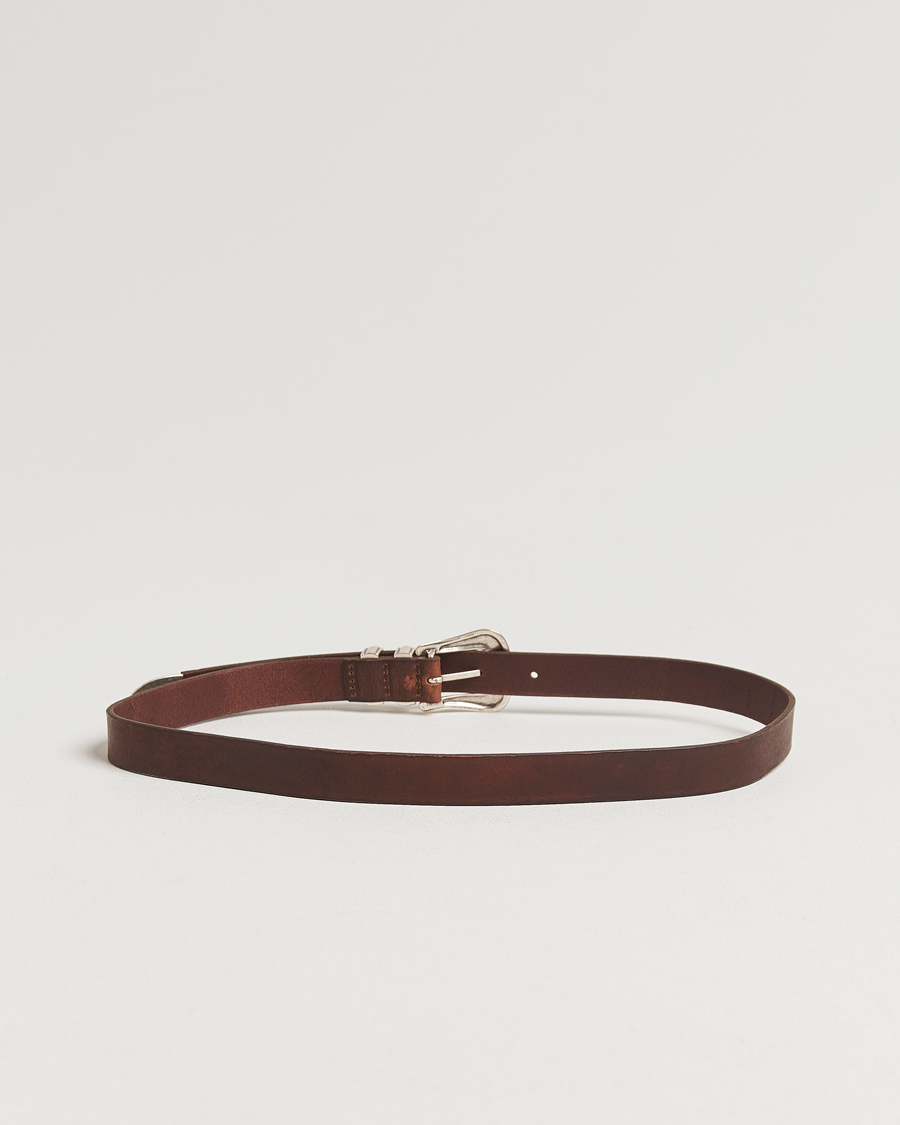Herre | Bælter | Nudie Jeans | Western Silver Belt Dark Brown