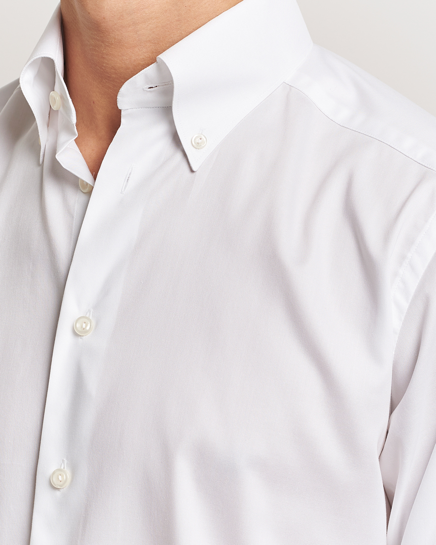 Herre | Skjorter | Eton | Slim Fit Wrinkle Free Oxford Shirt White