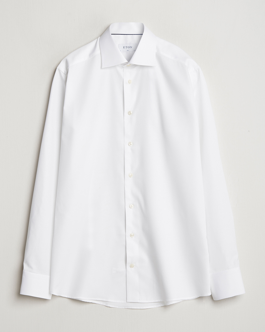 Herre | Skjorter | Eton | Slim Fit Oxford Shirt White