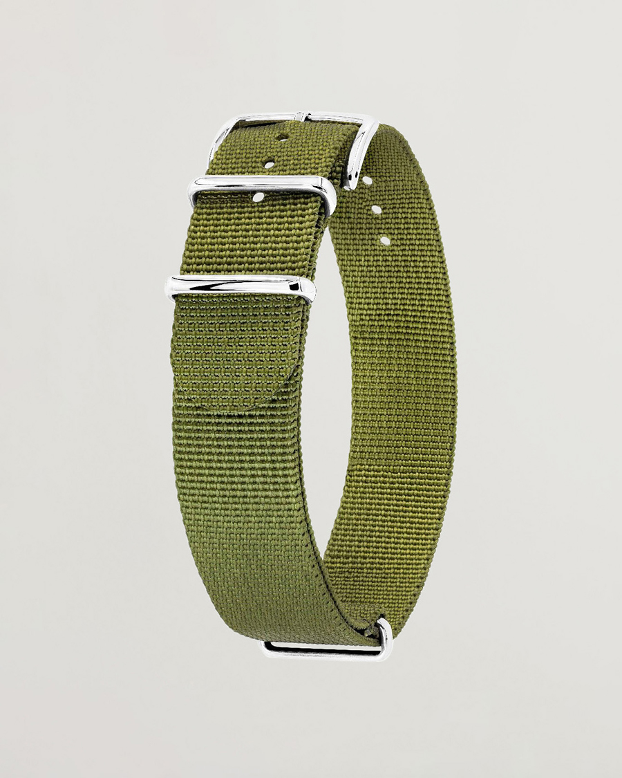 Herre | Urremme | HIRSCH | Rush Recycle Nato Watch Strap Green
